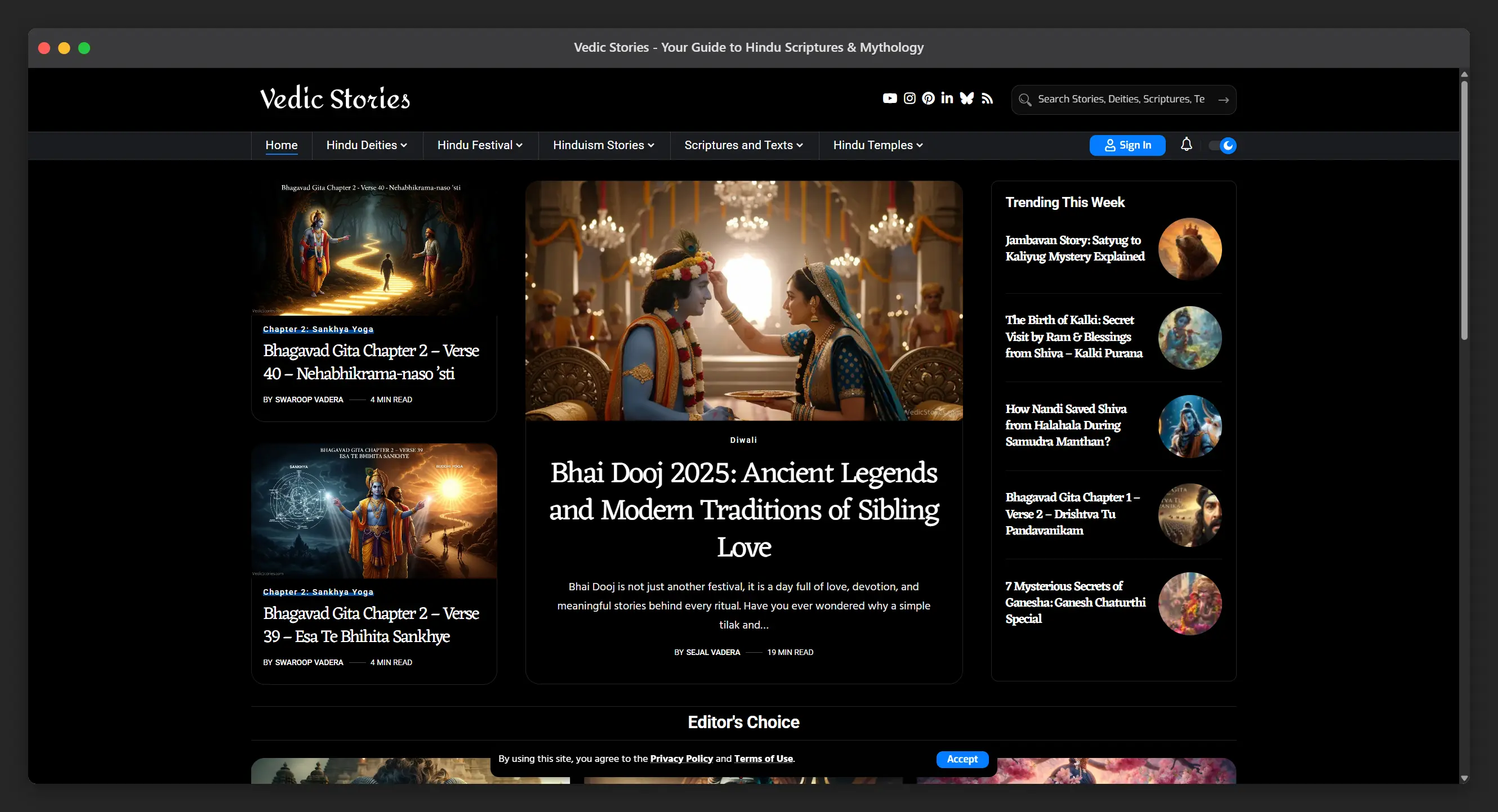 Vedic Stories — Hindu Mythology Platform